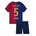 Maillot de foot Barcelona Inigo Martinez #5 Domicile vêtements enfant 2024-25 Manches Courtes (+ pantalon court)